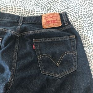 Dark-blue Levi’s